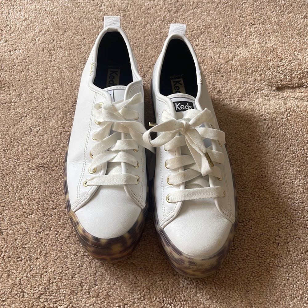 Keds Triple Up platform leather sneakers